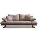 Canapea extensibilă TESLA,  senzația de piele natural, Picioarele : din metal vopsit în câmp electrostatic. , extensibila detalie ,