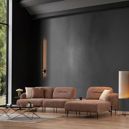 Modul 1 loc KAPPA, modul şezlong, Material : Țesătură, picioarelor:Metal, setul