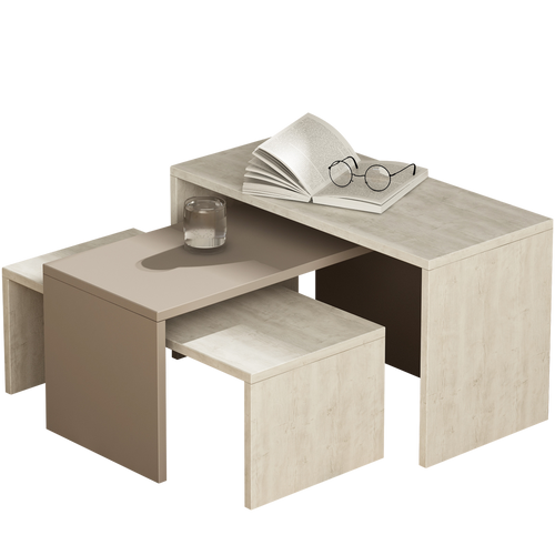 Măsuță cafea KATYA 3 bucăți 65 x 30 cm, Opțiuni culoare