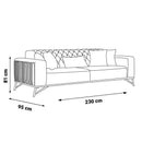 Canapea extensibilă DANYA, Opțiuni culoare și dimensiune 