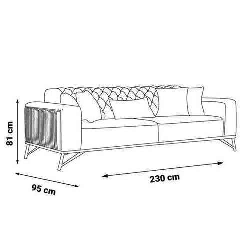 Canapea extensibilă DANYA, Opțiuni culoare și dimensiune 