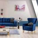 Fotoliu SEMENTA Gold 74 cm, Easy clean, Opțiuni culoare