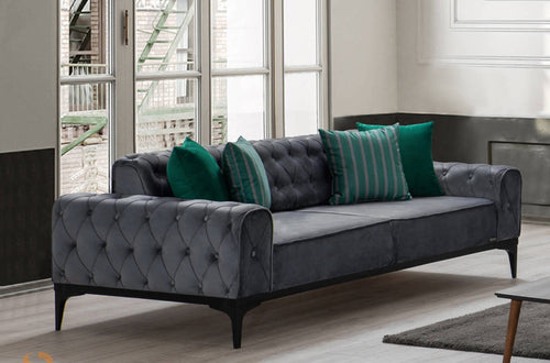 Canapea extensibilă 3 locuri LOTUS 220 cm, Easy clean, Opțiuni culoare