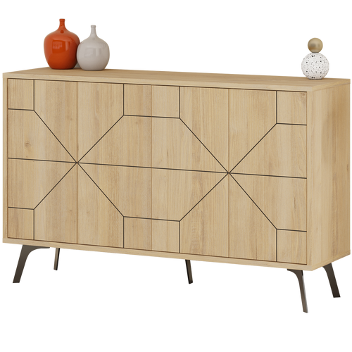 Comodă DORA 4 uşi 123 x 77 cm, Opțiuni culoare