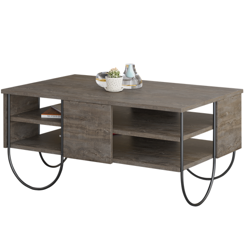 Măsuță cafea MAVERICK 2 rafturi 94 x 60 cm, Opțiuni culoare