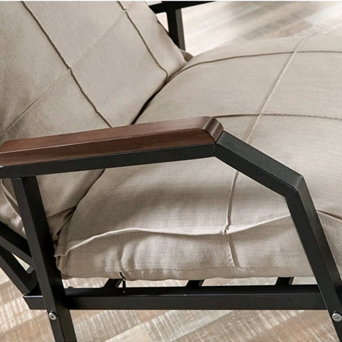 Fotoliu de grădină SIESTA cu perne, Metal, Opțiuni culoare