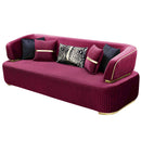 Canapea DORE, Material : Catifea, Picior :  PVC metalic,