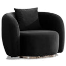 Fotoliu MUFFIN-MR, Opțiuni culoare, Material : Catifea  Picior&nbsp : Metal Argintiu, Pernă Pentru Spate : Burete moale