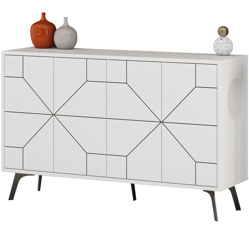Comodă DORA 4 uşi 123 x 77 cm, Opțiuni culoare