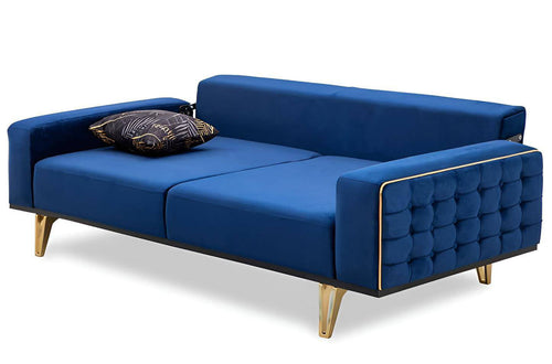 Canapea extensibilă 3 locuri SEMENTA Gold 220 cm, Easy clean, Opțiuni culoare