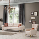 Fotoliu SEMENTA Gold 74 cm, Easy clean, Opțiuni culoare