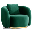 Fotoliu MUFFIN-MR, Opțiuni culoare, Material : Catifea  Picior&nbsp : Metal Argintiui -  gold - tesatura , Pernă Pentru Spate : Burete moale