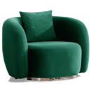 Fotoliu MUFFIN-MR, Opțiuni culoare, Material : Catifea  Picior&nbsp : Metal Argintiui -  gold - tesatura , Pernă Pentru Spate : Burete moale