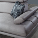 Canapea extensibilă TERRA, Țesătură cu aspect de piele, Tipul picioarelor: Metal , detaliu