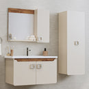 Set Dulap Baie suspendat cu chiuveta SELLY, MDF, Opțiuni Dimensiune