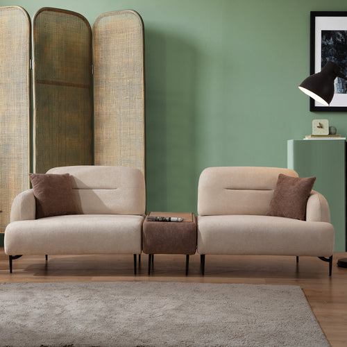 Modul măsuță KAPPA, Opțiuni culoare, textură modernă boucle , picioarelor:Metal  , din fata