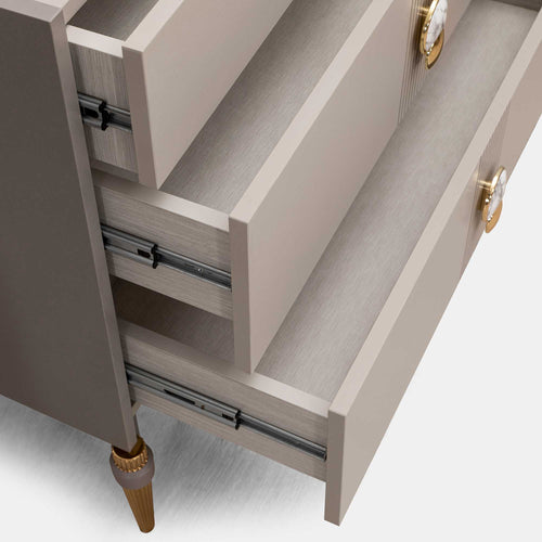 Comodă cu Oglindă VISTA 3 sertare 105 x 85 cm - Maroom