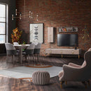 Set Comodă TV VISTA 3 sertare 1 dulap 3 rafturi 211 cm