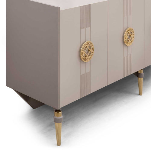 Comodă cu Oglindă VISTA 4 uși 198 x 85 cm - Maroom