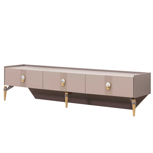 Set Comodă TV VISTA 3 sertare 1 dulap 3 rafturi 211 cm