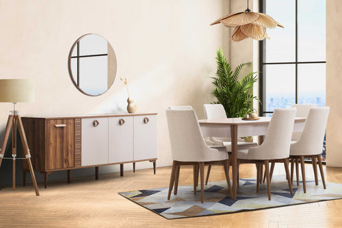 Oglindă LEILA J diametru 90 cm - Maroom