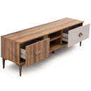 Set Comodă TV LEILA 5 rafturi 1 ușă 2 sertare 200 cm - Maroom