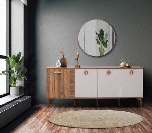 Oglindă LEILA J diametru 90 cm - Maroom