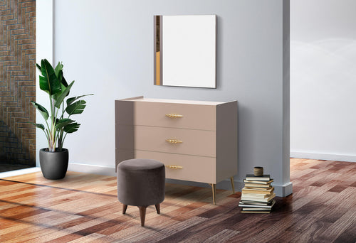 Comodă SHILA 3 sertare 100 x 84 cm - Maroom