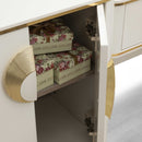 Comodă ECRU 2 uși 1 sertar 134 x 85 cm - Maroom