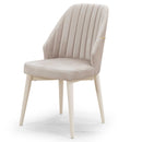 Masă extensibilă cu 6 scaune ECRU, 170 ( 205 ) x 89 cm - Maroom