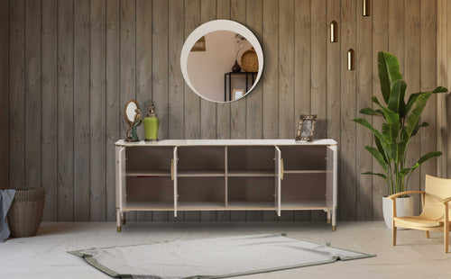 Oglindă ECRU J diametru 75 cm - Maroom