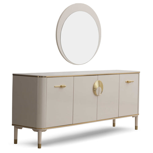 Oglindă ECRU J diametru 75 cm - Maroom