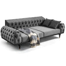 Canapea extensibilă 3 locuri TRIESTE 235 cm, Easy clean, Opțiuni culoare - Maroom