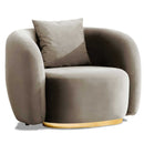 Fotoliu MUFFIN-MR, Opțiuni culoare, Material : Catifea  Picior&nbsp : Metal Argintiui -  gold - tesatura , Pernă Pentru Spate : Burete moale