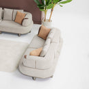 Colțar modular extensibil AMORA cu șezlong 305 x 170 cm 