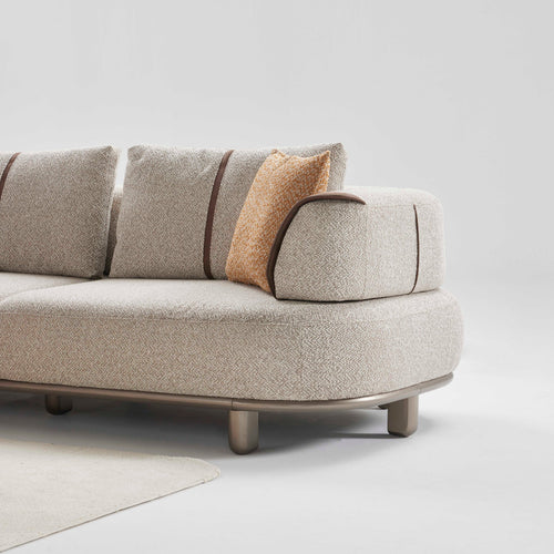 Colțar modular extensibil AMORA cu șezlong 305 x 170 cm 
