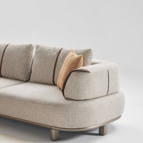 Colțar modular extensibil AMORA cu șezlong 305 x 170 cm 
