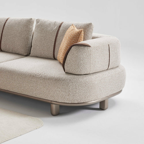 Colțar modular extensibil AMORA cu șezlong 305 x 170 cm 