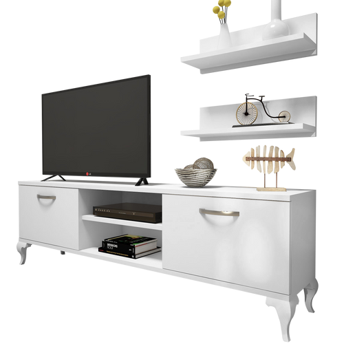 Set comodă TV HARMONY 4 rafturi 2 uși 150 cm, Opțiuni culoare