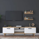 Set comodă Tv NAPOLI 4 rafturi 2 uşi 180 cm