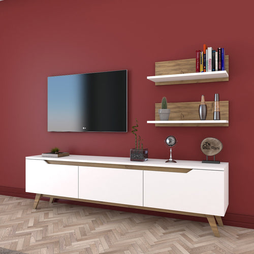 Set Comodă Tv ELITE 2 rafturi 3 uşi 180 cm, Opţiuni culoare