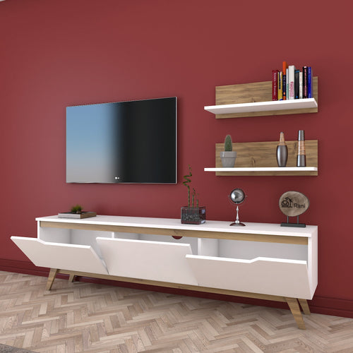 Set Comodă Tv ELITE 2 rafturi 3 uşi 180 cm, Opţiuni culoare