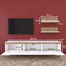 Set Comodă Tv ELITE 2 rafturi 3 uşi 180 cm, Opţiuni culoare