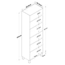 Dulap multifunctional VENICE 4 uși 63 x 191 cm, Opțiuni culoare - Maroom