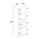 Dulap Bucătărie VENICE 4 uși, 3 rafturi 60 x 182 cm - Maroom