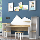 Birou pentru copii SWEET 6 rafturi 2 tabureți 180 x 94 cm - Maroom