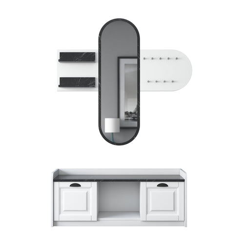 Set cuier și pantofar cu oglindă PRETTY HELEN 120 cm, Opțiuni culoare