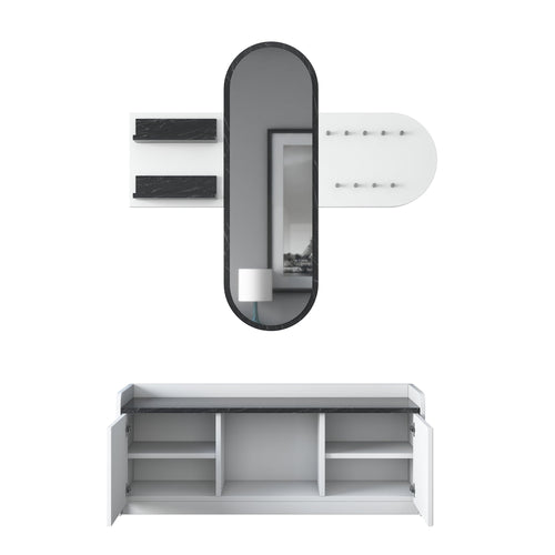 Set cuier și pantofar cu oglindă PRETTY HELEN 120 cm, Opțiuni culoare