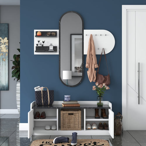 Set cuier și pantofar cu oglindă PRETTY HELEN 120 cm, Opțiuni culoare