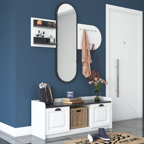 Set cuier și pantofar cu oglindă PRETTY HELEN 120 cm, Opțiuni culoare